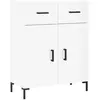 vidaXL Buffet Blanc brillant 69,5x34x90 cm Bois d'ingénierie