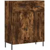 vidaXL Buffet chêne fumé 69,5x34x90 cm bois d'ingénierie