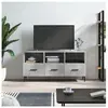 vidaXL Meuble TV gris béton 102x36x50 cm bois d'ingénierie