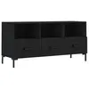 vidaXL Meuble TV noir 102x36x50 cm bois d'ingénierie
