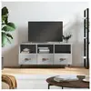 vidaXL Meuble TV gris béton 102x36x50 cm bois d'ingénierie