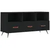 vidaXL Meuble TV noir 102x36x50 cm bois d'ingénierie