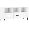 vidaXL Meuble TV blanc 102x36x50 cm bois d'ingénierie