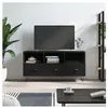 vidaXL Meuble TV noir 102x36x50 cm bois d'ingénierie