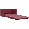 vidaXL Canapé-lit 2 en 1 rouge bordeaux 112x174x55 cm tissu