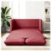 vidaXL Canapé-lit 2 en 1 rouge bordeaux 112x174x55 cm similicuir