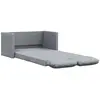 vidaXL Canapé-lit 2 en 1 gris clair 112x174x55 cm tissu