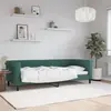 vidaXL Vidaxl Lit De Repos Vert Foncé 80x200 Cm Velours