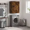 vidaXL Armoire murale chêne fumé 69,5x34x90 cm bois d'ingénierie