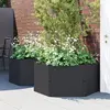 vidaXL Jardinières de jardin 2 pcs anthracite PP