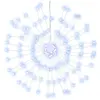 vidaXL Étoile rayonnante de Noël 140 LED 8 pcs blanc froid 17 cm