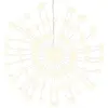 vidaXL Étoile rayonnante de Noël 140 LED 8 pcs blanc chaud 17 cm