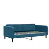 vidaXL Lit de repos bleu 100x200 cm velours