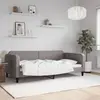 vidaXL Vidaxl Lit De Repos Taupe 100x200 Cm Tissu