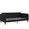 vidaXL Lit de repos noir 90x190 cm tissu
