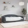 vidaXL Lit de repos gris foncé 90x190 cm velours