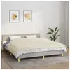 vidaXL Couverture lestée Crème clair 155x220 cm 7 kg Tissu