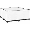 vidaXL Lit surélevé 80x80x38 cm Polypropylène