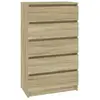 vidaXL Commode Chêne sonoma 60x36x103 cm Bois d'ingénierie