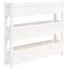vidaXL Jardinière Blanc 112x25x104,5 cm Bois massif de pin