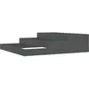 vidaXL Jardinière Gris 107x107x27 cm Bois massif de pin
