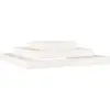 vidaXL Jardinière Blanc 110x110x27 cm Bois massif de pin