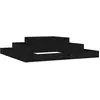 vidaXL Jardinière Noir 110x110x27 cm Bois massif de pin