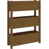 vidaXL Jardinière Marron miel 77x25x104,5 cm Bois massif de pin
