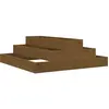 vidaXL Jardinière Marron miel 80x80x27 cm Bois massif de pin