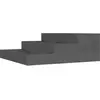 vidaXL Jardinière Gris 78x78x27 cm Bois massif de pin