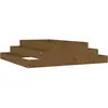 vidaXL Jardinière Marron miel 110x110x27 cm Bois massif de pin