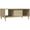 vidaXL Table basse Chêne sonoma 90x50x36,5 cm Bois d'ingénierie