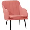 vidaXL Fauteuil Rose 63x76x80 cm Velours