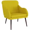 vidaXL Fauteuil Jaune 63x76x80 cm Velours