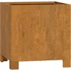 vidaXL Jardinière avec pieds Rouillé 32x30x33 cm Acier corten