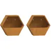 vidaXL Jardinières murales 2 pcs Rouillé Acier corten 30x10x25 cm