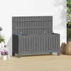 vidaXL Boîte de rangement de jardin Gris 108x42,5x54 cm Bois de pin