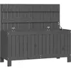 vidaXL Boîte de rangement de jardin Gris 115x49x60 cm Bois de pin