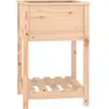 vidaXL Jardinière avec étagère 54x54x81 cm Bois massif de pin