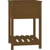 vidaXL Jardinière avec étagère Marron miel 54x54x81 cm Bois de pin