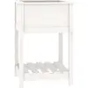 vidaXL Jardinière avec étagère Blanc 54x54x81 cm Bois massif de pin