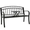 vidaXL-Tuinbank-met-tafel-120-cm-staal-zwart