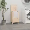 vidaXL Boîte à linge 44x44x76 cm Bois massif de pin