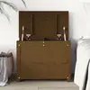 vidaXL Boîte de rangement Marron miel 60x32x45,5 cm Bois massif de pin