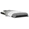 vidaXL Cadre de lit noir 75x190 cm petit simple bois massif de pin