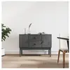 vidaXL Buffet Gris 110x40x78 cm Bois massif de pin