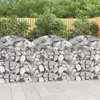 vidaXL Panier de gabions arqué 100x50x100/120 cm Fer galvanisé