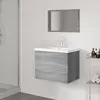 vidaXL Vidaxl Meubles De Salle De Bain Sonoma Gris Bois D'ingénierie