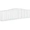 vidaXL Panier de gabions arqué 400x50x100/120 cm Fer galvanisé