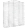 vidaXL Panier de gabions arqué 200x30x220/240 cm Fer galvanisé
